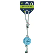 Zabawka dla psa Szarpak 40 cm z pi�k� niebieski TRIK&ROLL 560710