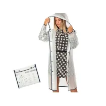 Peleryna przeciwdeszczowa transparentna S