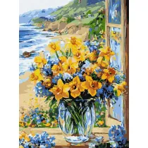 Ideyka Malowanie po numerach - Kwiatowe wybrze�e 30x40cm