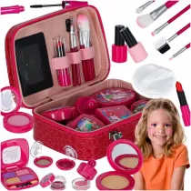 Kuferek zestaw kosmetykw do makijau i paznokci makeup dla dzieci