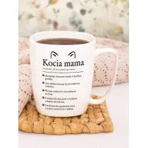 Nadwyraz.com Kubek ceramiczny bia�y Kocia mama