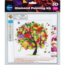 Centrum Diamentowa mozaika 5D - Autumn tree 20x20cm