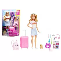 Barbie lalka zestaw w podry Mattel