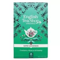 English Tea Shop Herbata owocowa Cranberry, Hibiscus and  Rosehip 20 x 1,75 g Bio