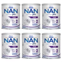 Nestle NAN EXPERTpro HA 2 Mleko nastpne dla niemowlt po 6 miesicu Zgrzewka 6 x 800 g
