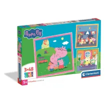 Puzzle 3x48 Peppa Pig Clementoni