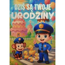 Yeku Karnet Urodziny ch�opiec policjant