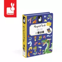 Puzzle Magnetyczna ukadanka Smoki Magnetibook 3-8 lat Janod