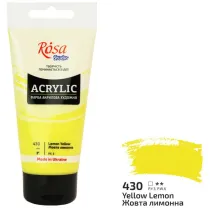 Rosa Farba akrylowa lemon yellow 430 75ml