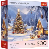 Puzzle 500 USA Collection: Peaceful Winter Night Trefl