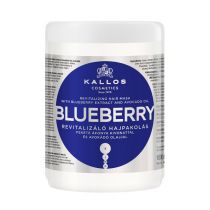 Kallos Blueberry Revitalizing Hair Mask With Blueberry Extract And Avocado Oil rewitalizująca maska do włosów z extraktem jagód i olejem avokado 1 l