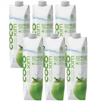Cocoxim Naturalna woda kokosowa 100% Zestaw 6 x 1000 ml
