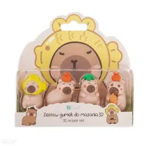 Dalprint Gumki do mazania 3D Kapibara 4 szt