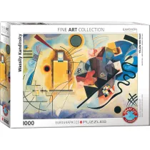 Puzzle 1000 el. ��ty, czerwony, niebieski Eurographics