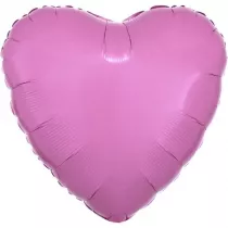 Amscan Balon foliowy metalik r�owy serce luzem 43cm