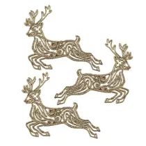 Ozdoby �wi�teczne z�ote jelenie