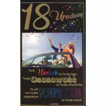 AbCard Kartka okoliczno�ciowa Urodziny 18 U65