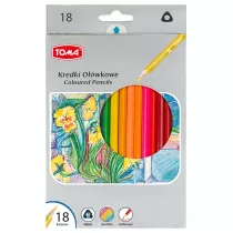 Toma Kredki owkowe trjktne 18 szt.