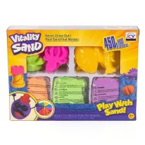 Piasek kinetyczny 450g 3 kolory Lena