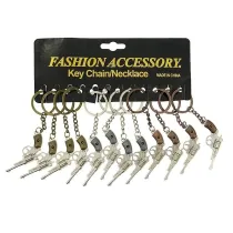 Adar Brelok rewolwer metalowy 6cm (12szt)