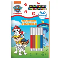 Psiastyczna zabawa. Psi Patrol. Numerkowe kolorowanki