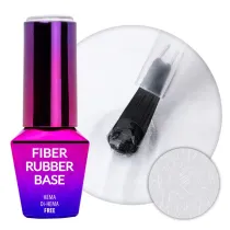 _Fiber Rubber Base baza kauczukowa z wknami do manicure i pedicure Clear