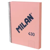 Milan Zeszyt na spirali A4/120k linia - r�owy