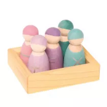 Figurki Przyjaciele, 5 szt., pastelowe, 5+, Grimm's Grimms