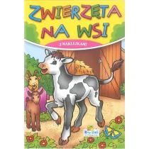 Kolorowanka z naklejkami. Zwierz�ta na wsi Cielaczek 805