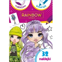 Rainbow High. Naklejam i koloruj