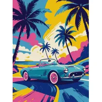 Ideyka Malowanie po numerach - Neonowy nap�d 30x40cm