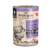 Wiejska Zagroda Karma mokra dla kota Kurczak z kaczk (dorosy) 400 g