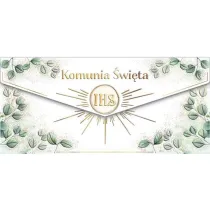 Koperta z �yczeniami Komunia �wi�ta 25,5x12cm mix