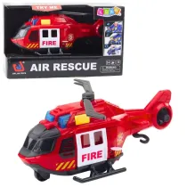 Helikopter stra�acki z d�wigiem �wiat�o i d�wi�k LeanToys