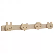 Atmosphera Dziecicy wieszak z 4 haczykami Animals