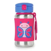 Skip Hop Stalowy bidon Zoo Motyl 350 ml