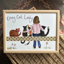 Alex Clark Podstawka pod laptopa LP19 Crazy Cat Lady Kociara