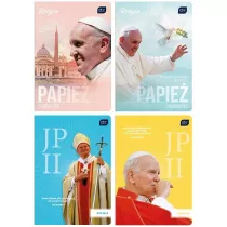 Interdruk Zeszyt A5 Jan Pawe II/ Papie Franciszek kratka 32 kartki 10 szt.