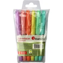 Titanum Zakrelacze pastelowe 6 szt.