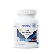 Osavi Tran norweski omega-3 (220 mg) o smaku cytrynowym Suplement diety 60 kaps.