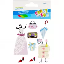 Craft with Fun Ozdoba naklejki garderoba