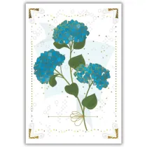 DaVinci Karnet 12x18cm + koperta Hortensja