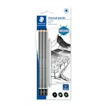 Staedtler Wgiel w owku Mars Lumograph Charcoal, M,S,H w zestawie wiszer 3 szt.