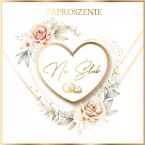 Armin Style ZAPROSZENIE SLUB 150X150 Z KOP AS ZPB-09 OP5SZT