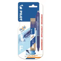 Piro kulkowe Frixion Clicker Pilot 0,5 niebieskie +wkady x3 blister