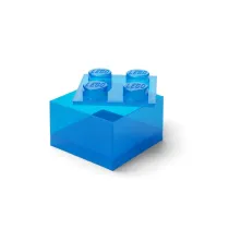 LEGO(R) pojemnik klocek czw�rka transparentny nieb.