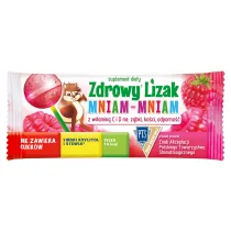Starpharma Lizak kulka o smaku malinowym z witamin� D i C bezglutenowy Suplement diety 6 g