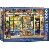 Puzzle 1000 el. Ksi�garnia i rower Eurographics