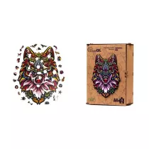 Puzzle drewniane eko 73 el. Tajemniczy wilk A4 PuzzleOK