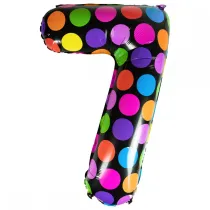 Arpex Balon stoj�cy 7 w kropki 61 cm